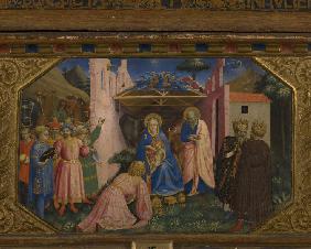 The Adoration of the Magi (The Annunciation retable with 5 Predella scenes)