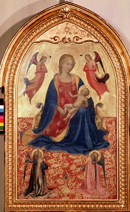 Virgin and child with angels from Fra Beato Angelico