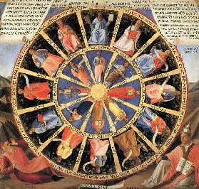 Ezekiel's Vision of the Mystic Wheel (from Armadio degli Argenti)