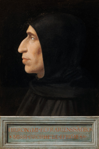 Portrait of Savonarola (panel) from Fra Bartolommeo
