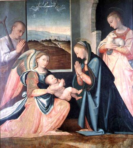 The Holy Family with St. Agnes from Fra da Pistoia Paolino
