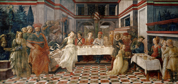 The Feast of Herod, from the cycle of The Lives of SS. Stephen and John the Baptist, from the main c from Fra Filippo Lippi