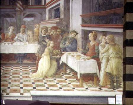 The Feast of Herod (fresco) from Fra Filippo Lippi