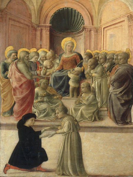 Filippo Lippi, Maria mit Kind, Heiligen from Fra Filippo Lippi