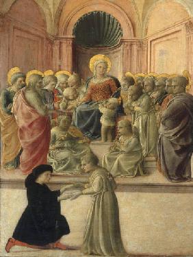Filippo Lippi, Maria mit Kind, Heiligen