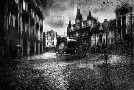 In Prag regnete es
