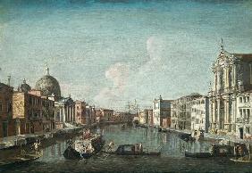 Venedig, der Canale Grande gegen Santa Chiara.