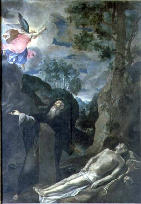 The Death of St. Anthony Abbot from Francesco Borgani