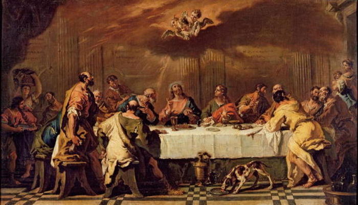 The Last Supper (oil on canvas) from Francesco Fontebasso
