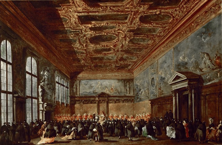 The Doge of Venice Giving Audience in the Sala del Collegio in the Doge’s Palace from Francesco Guardi