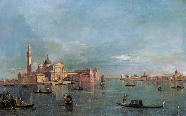 Bacino di San Marco mit Blick auf San Giorgio Maggiore, Venedig from Francesco Guardi