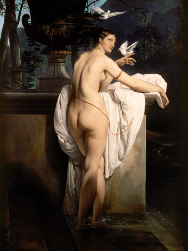F.Hayez, Venus mit zwei Tauben scherzend from Francesco Hayez