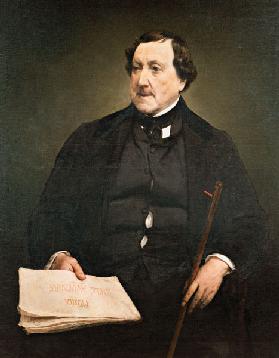 Portrait of the composer Gioachino Antonio Rossini (1792-1868)