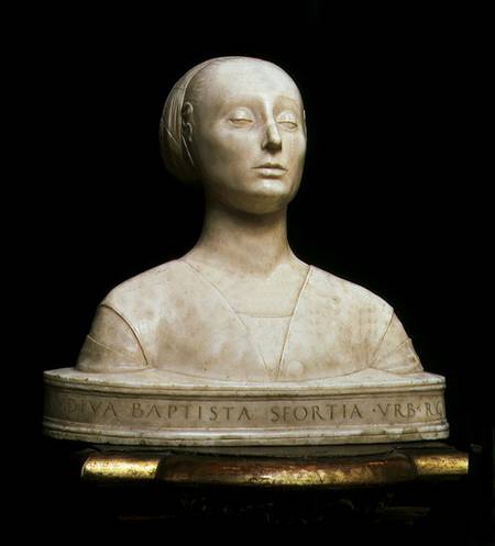Battista Sforza, Duchess of Urbino, bust from Francesco  Laurana