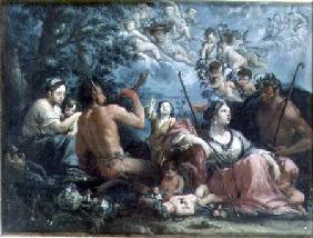 Nymphs, Satyrs and Putti