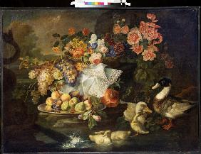 Still life with Fruits and Ducks