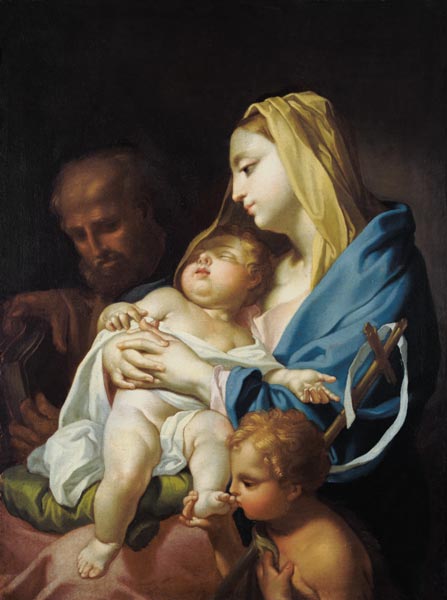 Die hl. Familie mit dem Johannesknaben from Francesco Trevisani (Werkstatt)