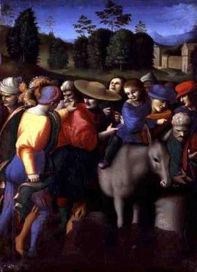 The Recovery of the Stolen Cup, from 'The Stories of Giuseppe Ebreo' (tempera on panel)