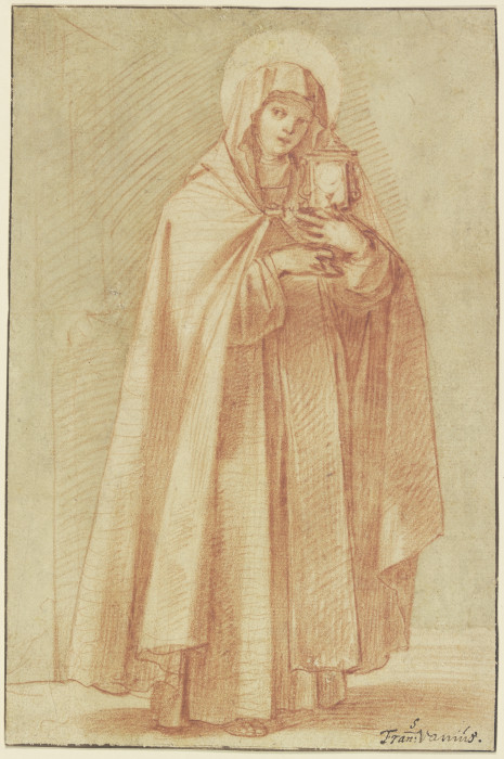 Die Heilige Klara, die Hostie tragend from Francesco Vanni
