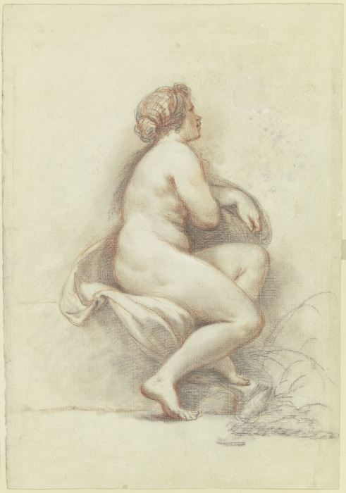 Sitzender weiblicher Akt nach rechts from Francesco Zuccarelli