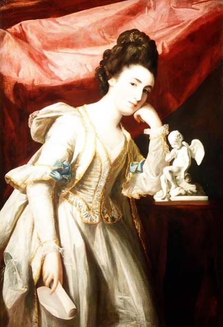 Portrait of a Lady with a Statuette of Cupid from Francis Cotes