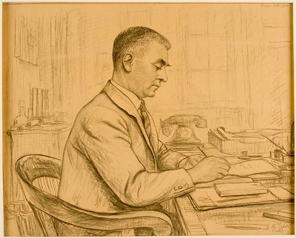 Der Superintendent, Birtley (Leonard S. Flatman) from Francis Dodd