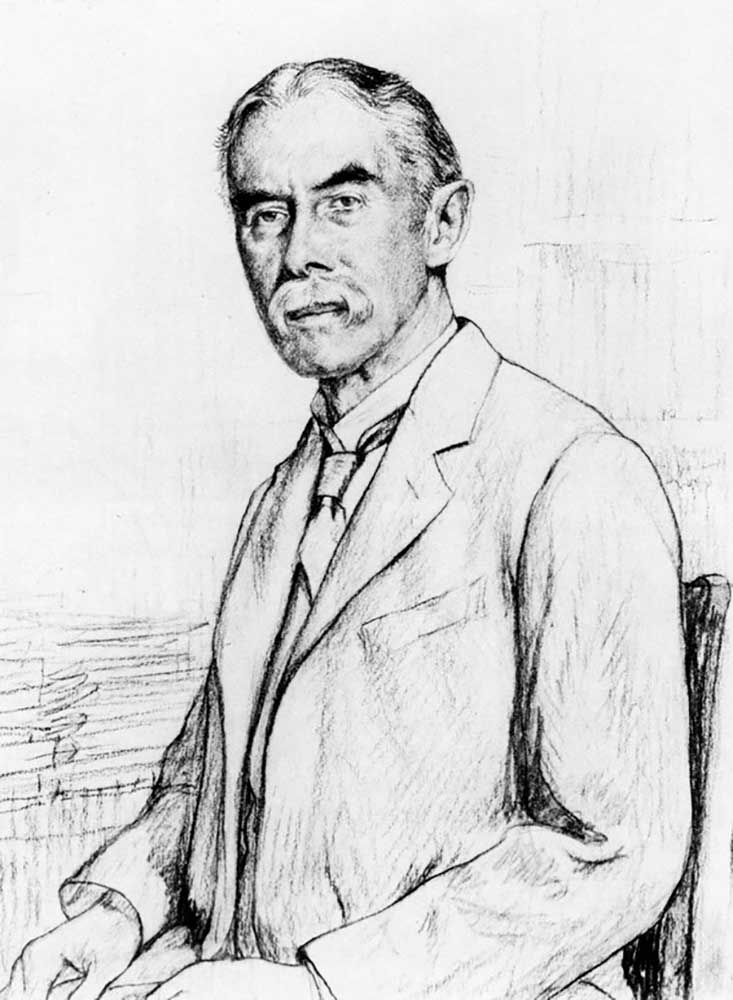 Porträt von Alfred Edward Housman (1859-1936) from Francis Dodd