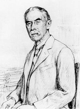 Porträt von Alfred Edward Housman (1859-1936)