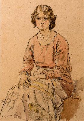 Mädchenkopf, 1916