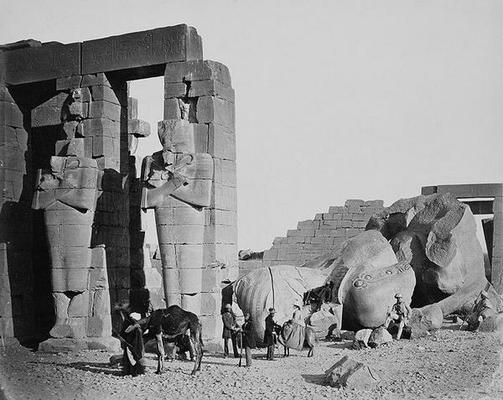 The Ramesseum, Thebes, Egypt, 1858 (photo) from Francis Frith