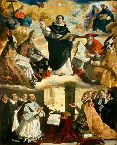 The Apotheosis of St. Thomas Aquinas from Francisco de Zurbarán (y Salazar)