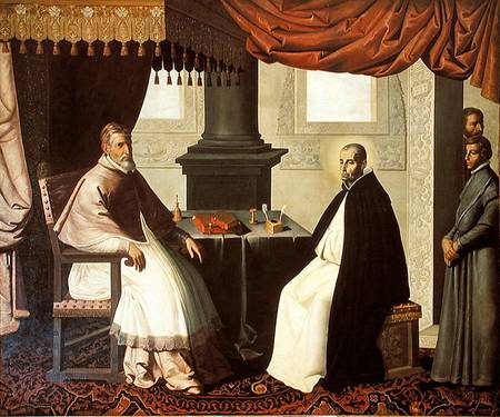 St. Bruno (1030-1101) and Pope Urban II (c.1035-99) from Francisco de Zurbarán (y Salazar)