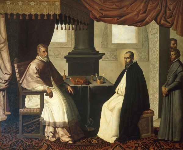 F.de Zurbarán, Bruno and Urban II from Francisco de Zurbarán (y Salazar)