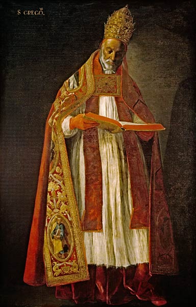 Gregory the Great / Paint. by Zurbarán from Francisco de Zurbarán (y Salazar)
