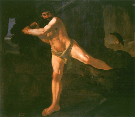 Herkules kämpft mit dem erymanthischen Eber from Francisco de Zurbarán (y Salazar)