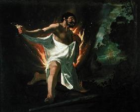 Hercules Tearing the Burning Robe