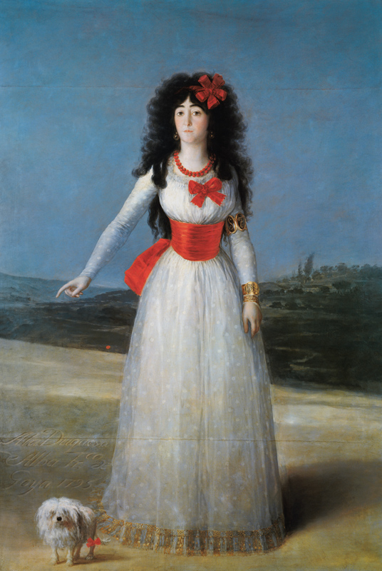 Die Herzogin von Alba. from Francisco José de Goya