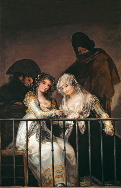 Majas auf einem Balkon from Francisco José de Goya