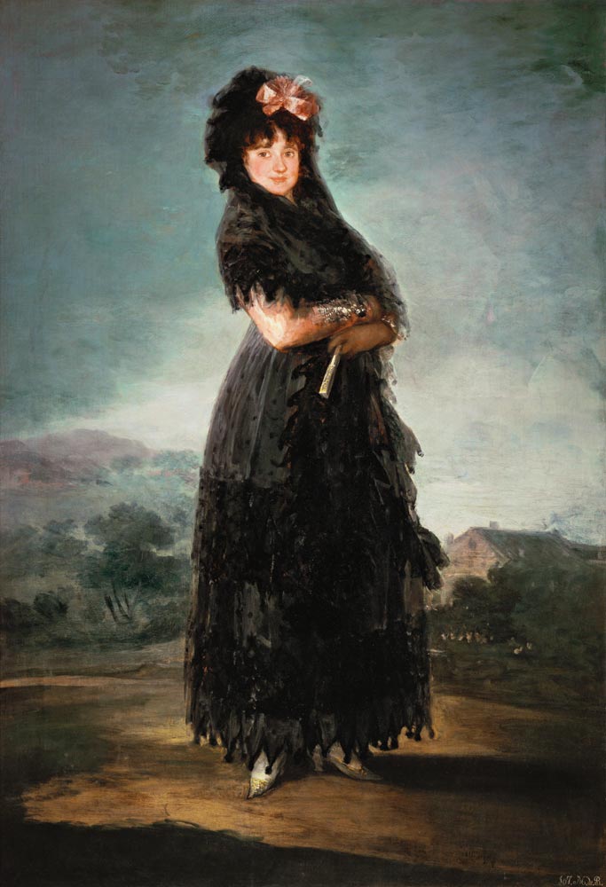 Mariana Waldstein, Marquise de Santa Cruz from Francisco José de Goya