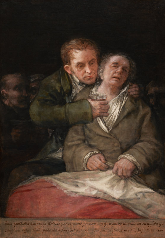 Self-portrait with Arrieta from Francisco José de Goya