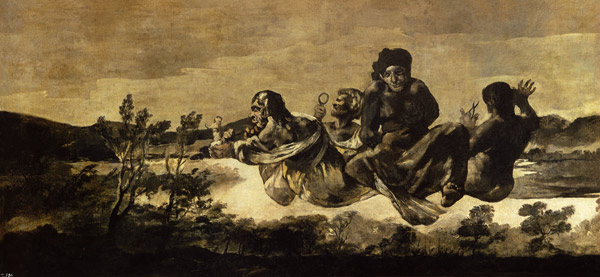 Atropos, oder: Die Parzen (Aus den schwarzen Bildern der Quinta del Sordo) from Francisco José de Goya
