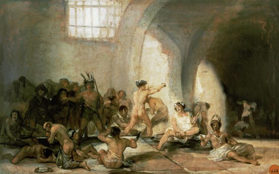 Das Irrenhaus. from Francisco José de Goya