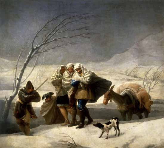 Der Winter (oder: Schneefall) from Francisco José de Goya