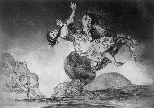 El caballo raptor from Francisco José de Goya