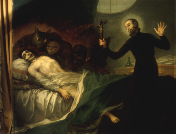 Francis of Borgia, deathbed from Francisco José de Goya