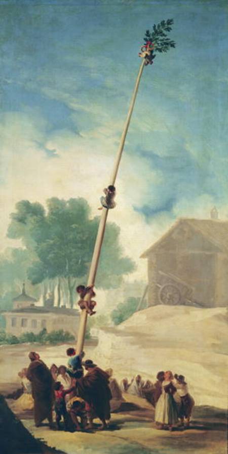 The Greasy Pole from Francisco José de Goya