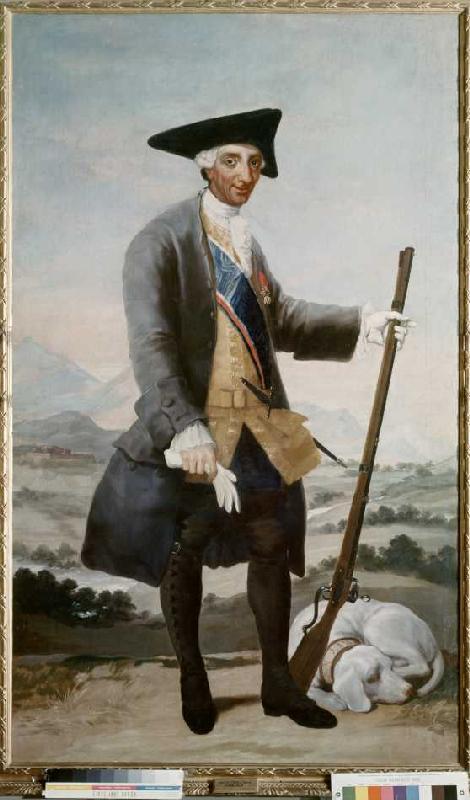 Karl III. von Spanien im Jagdkostüm. from Francisco José de Goya