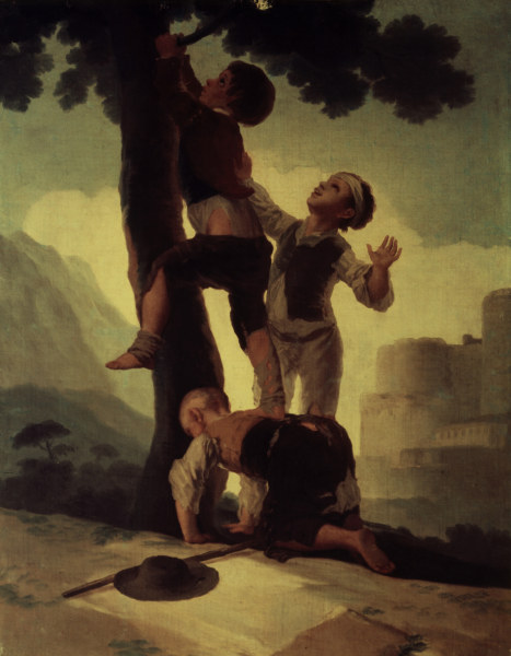 Knaben,  auf einen Baum kl from Francisco José de Goya