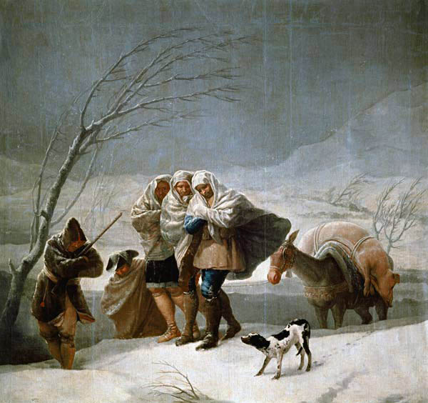 La nevada from Francisco José de Goya