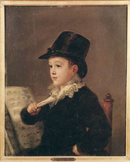 Portrait of Mariano Goya (1806-74) from Francisco José de Goya